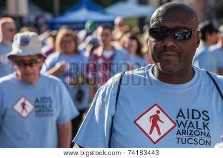 Man At Aidswalk