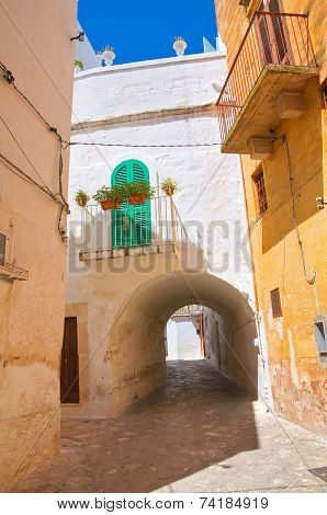 Alleyway. Fasano. Puglia. Italy.