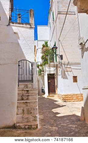 Alleyway. Fasano. Puglia. Italy.