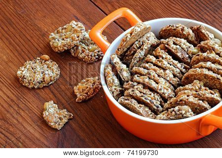 Sesame And Peanuts Healthy Cookies