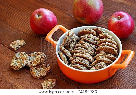 Sesame And Peanuts Healthy Cookies