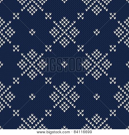 Knitted Sweater Design. Seamless Knitting Pattern