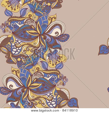 Abstract Hand-drawn Pattern. Seamless Doodle Texture