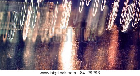 Abstract Trails, Photo In Motion. Light Trails, Long Exposure Photo.