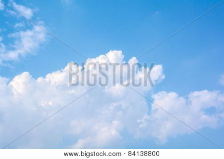 abstract white cloud on the blue sky