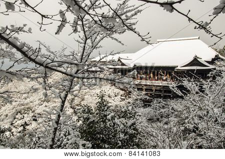 Kiyomizudera Temple During Winter Time