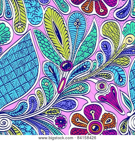 Seamless ethnic vector pattern in persian style.