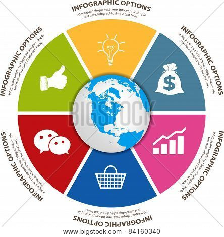 Circle infographic template
