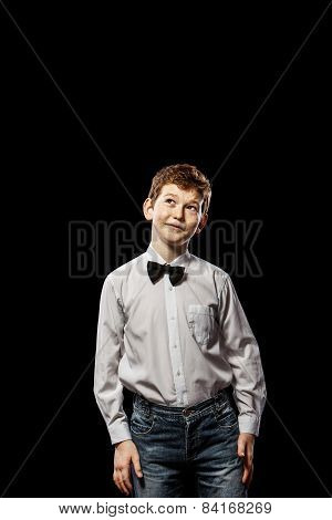 Boy Looking Up