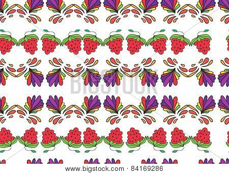 Berries and colorful patterns curls