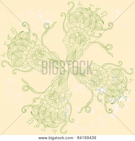 Pattern in indian ethnic ornament