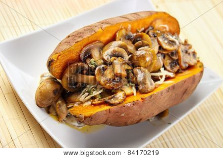 Filled sweet potato
