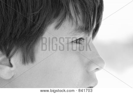 Boy ansigt Closeup