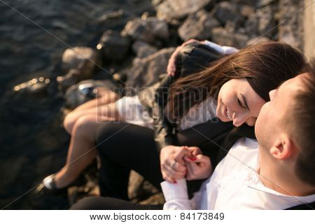 Couple Haveing Fun In The City