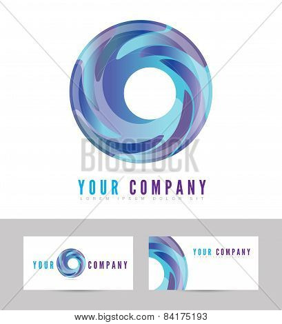 Blue Business Logo Vector