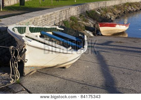 Boats In Plentzia, Bizkaia, Basque Country, Spain