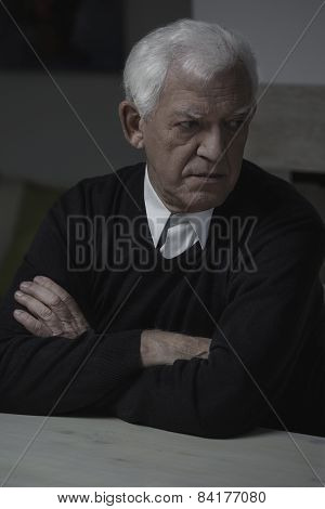Retired Man Alone