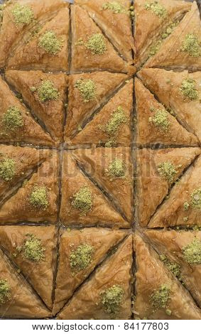 Just out from owen a big plate of baklava