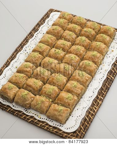 Just out from owen a big plate of baklava