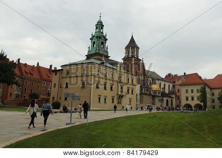 Wawel beautiful architectural castle complex