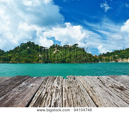 Santa Margherita Ligure town on Ligurian coast in Italy