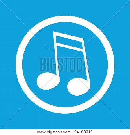 Sixteenth note sign icon
