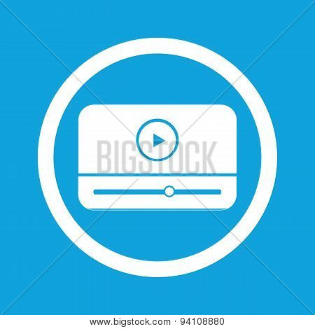 Mediaplayer sign icon