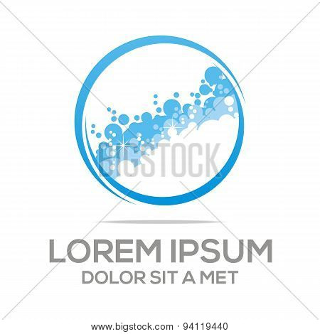 water bubble brush carwash hygiene vector icon wash