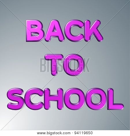3D Text  Back To School