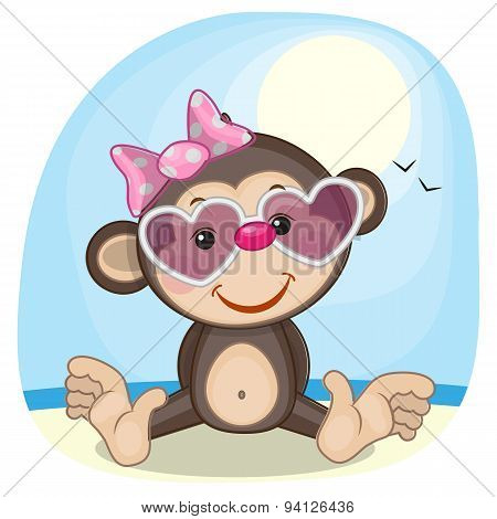 Monkey In Sunglasses