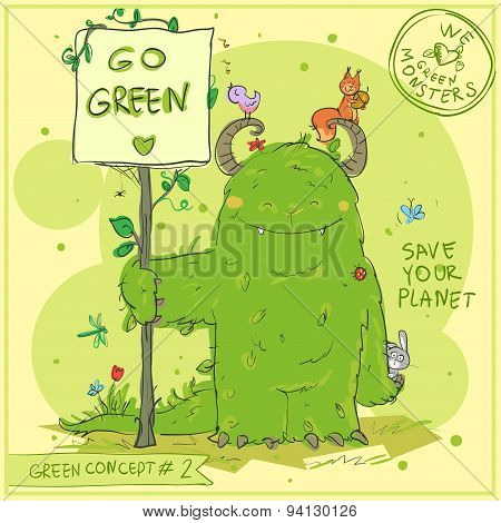 Green Concept 2 - Hand drawn series.