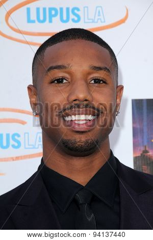 LOS ANGELES - JUN 6:  Michael B Jordan at the Lupus LA Orange Ball  at the Fox Studios on June 6, 2015 in Century City, CA