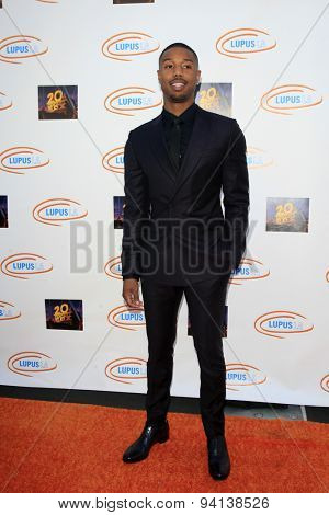 LOS ANGELES - JUN 6:  Michael B Jordan at the Lupus LA Orange Ball  at the Fox Studios on June 6, 2015 in Century City, CA