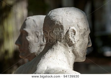 PARIS, FRANCE - SEPTEMBER 12, 2014: Statue in Rodin Museum in Paris