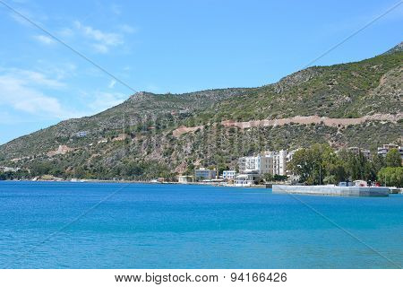 Embankment In Loutraki.