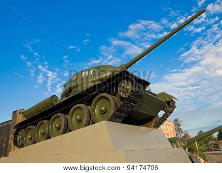 Monument to the warriors-tankmen, tank builders and testers