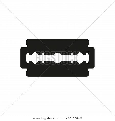 The Blade Razor Icon. Shaver Symbol. Flat