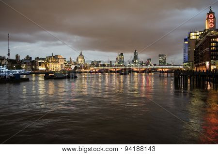 Skyline Of London At Night