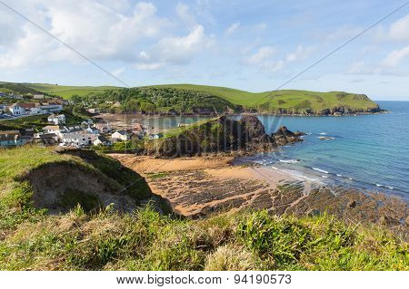 Warm summer weather drew visitors to the beautiful South Devon coastal village of Hope Cove