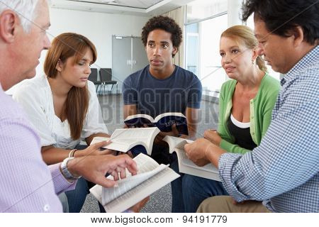 Meeting Of Bible Study Group