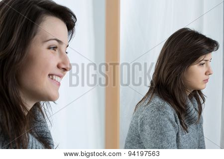 Girl With Fake Smile