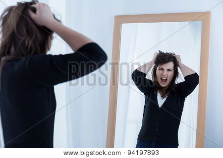 Looking At The Mirror And Shouting