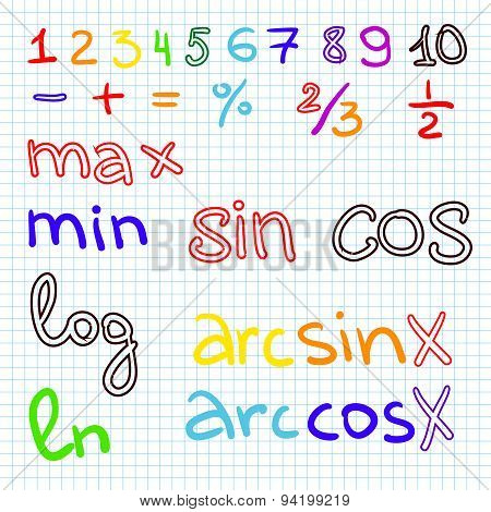 math problems on graph paper with pencil