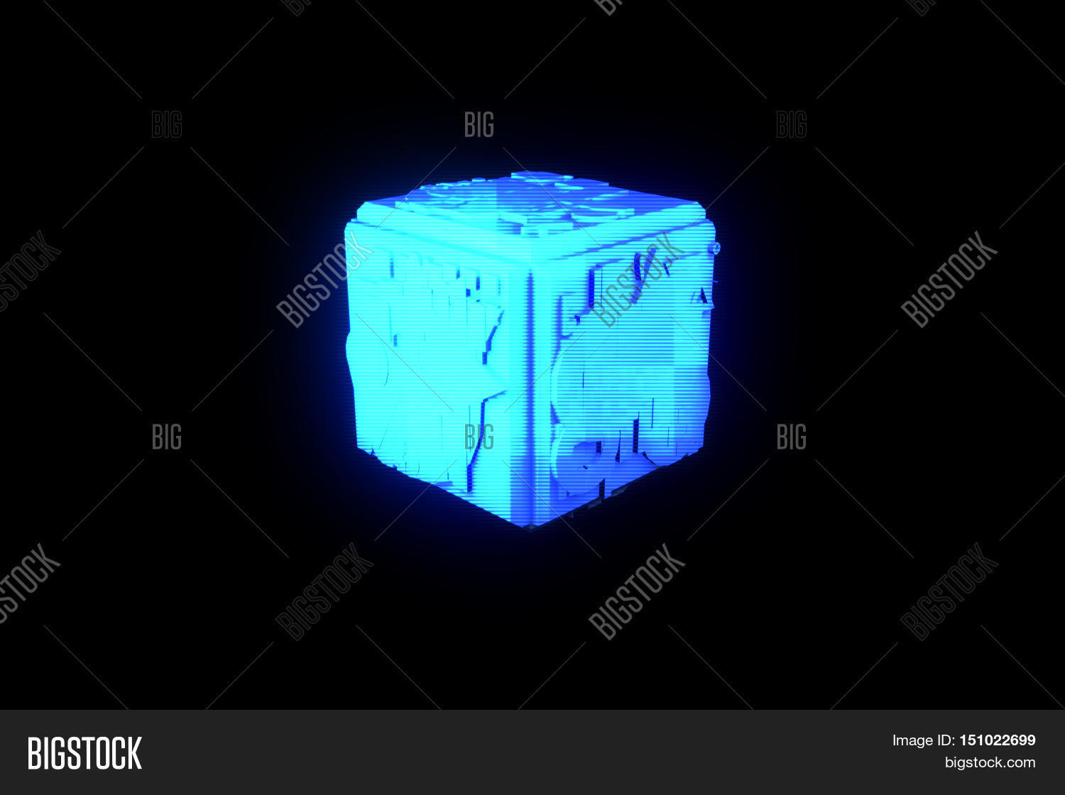 3D Cube Hologram Style Image & Photo (Free Trial) Bigstock