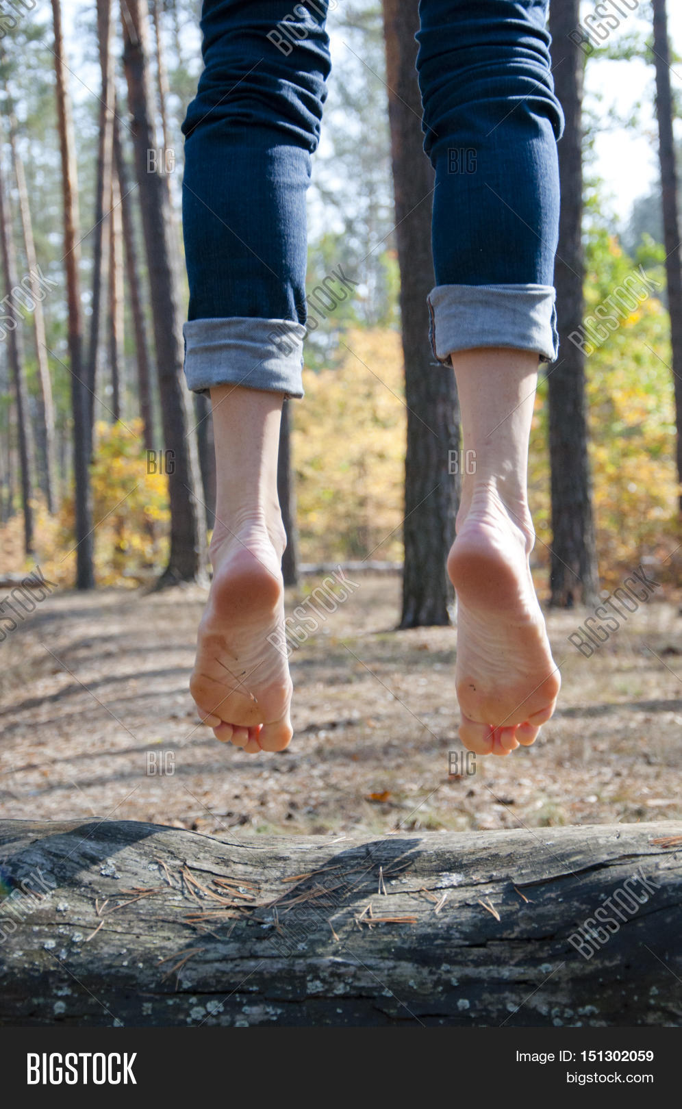 Barefoot Legs Jumping Image & Photo (Free Trial) Bigstock