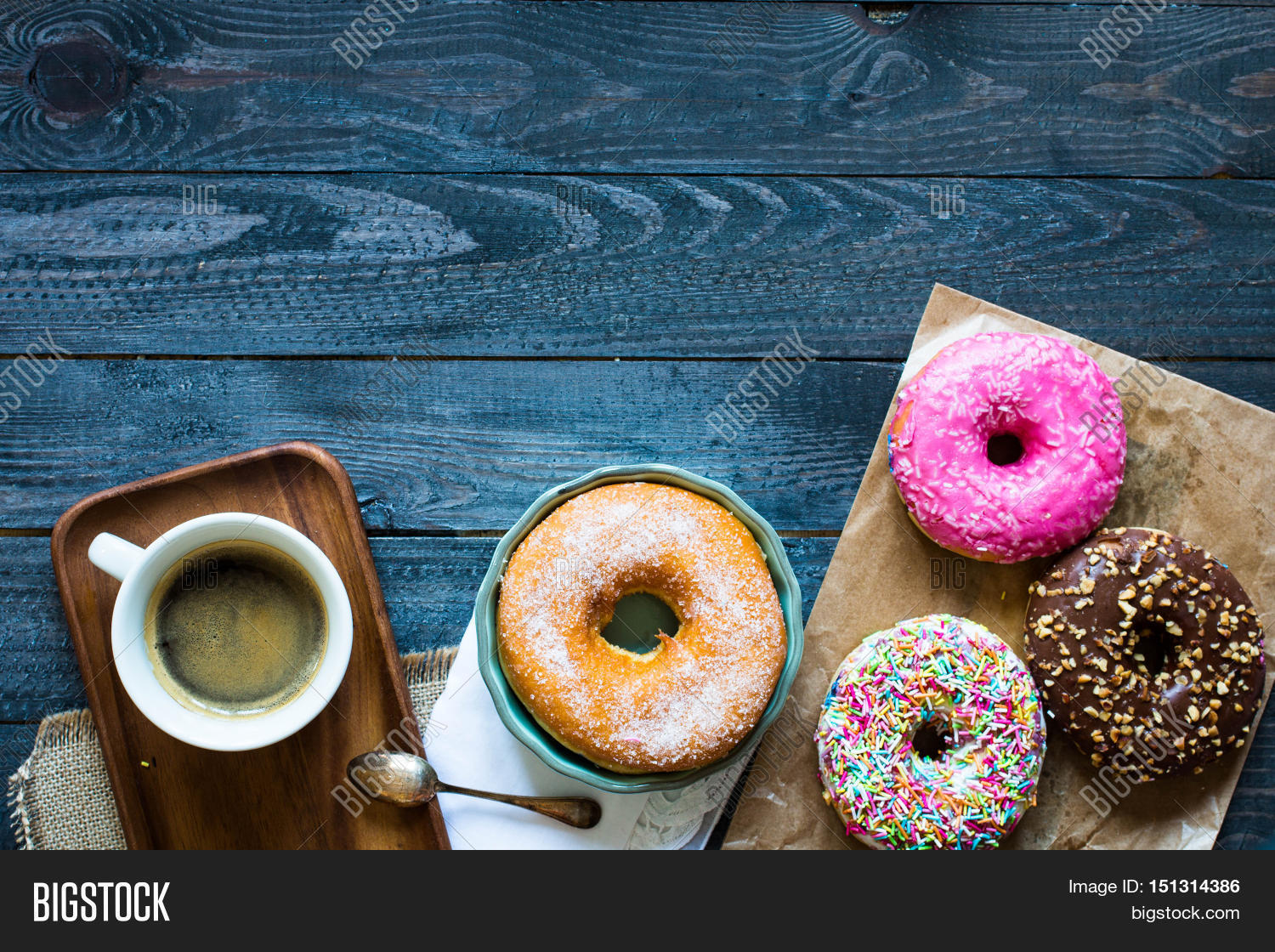 Colorful Donuts Coffee Image & Photo (Free Trial) Bigstock