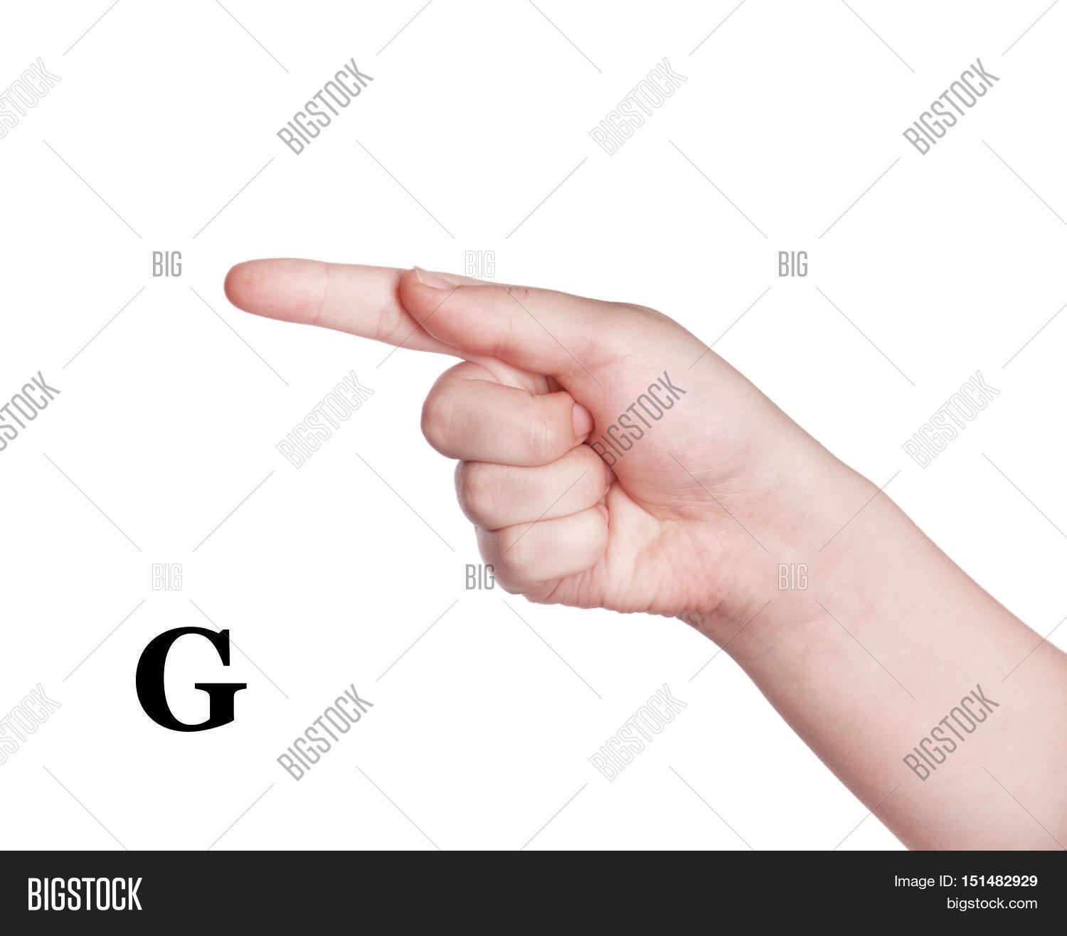 Letter G. Finger Image & Photo (Free Trial) Bigstock