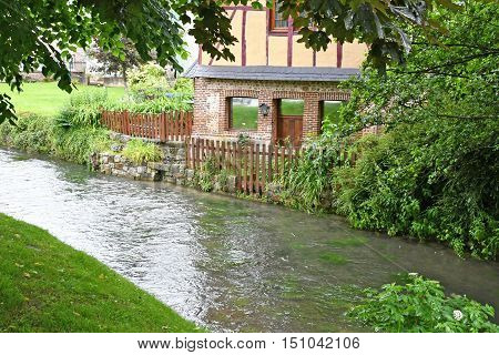 Ry France - june 23 2016 : the picturesque village in summer