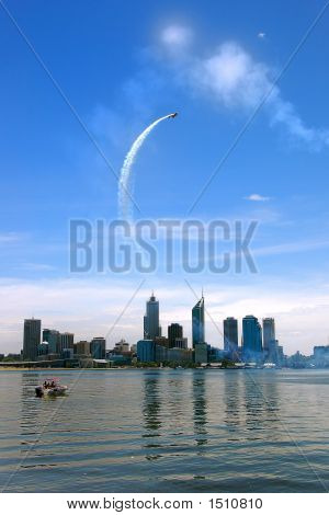 Perth Air Race aereo arrampicata