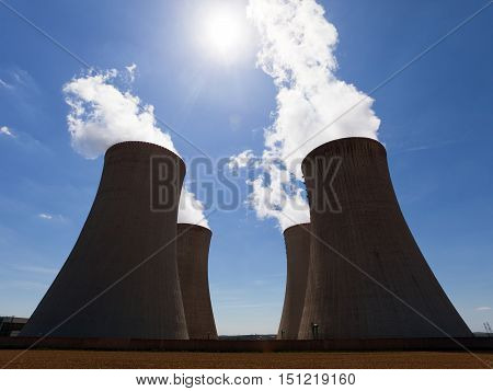 Cooling towers of Nuclear power plant Dukovany - Czech Republic